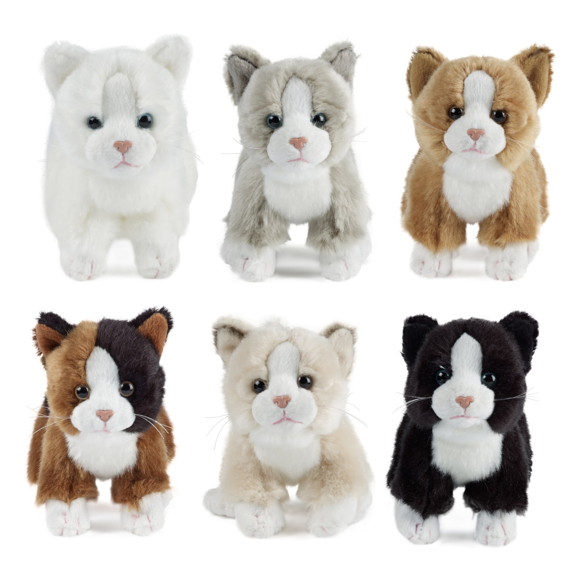 Snuggly and Adorable! Small Kitty Cat Plush - Multiple Colors