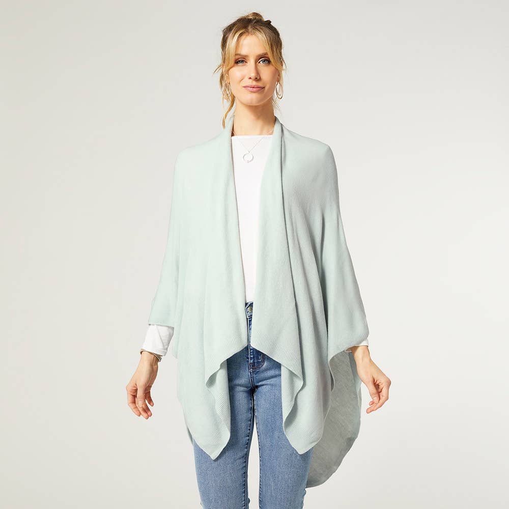 Kiara Light Weight Wrap: One Size / Seafoam