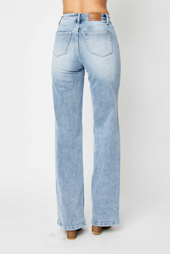 Judy Blue High Waist Front Yoke Retro Wide Leg Jeans- Available in Sizes 3-15 ~ Style 88673