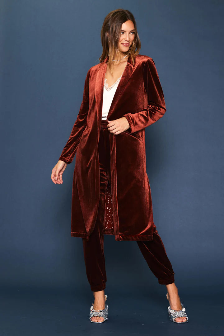 Maroon 2025 duster coat