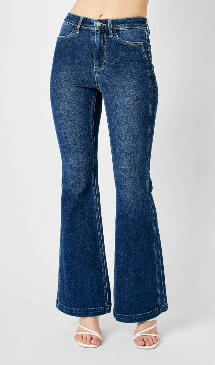 RESTOCK ~ Judy Blue ~ High Waist Angled Side Seam Detail Flare