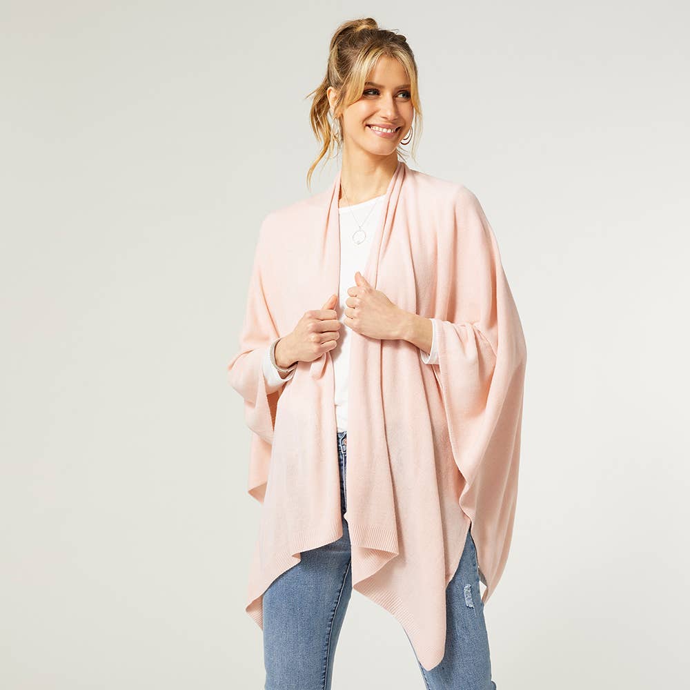 Kiara Light Weight Wrap: One Size / Cameo Rose