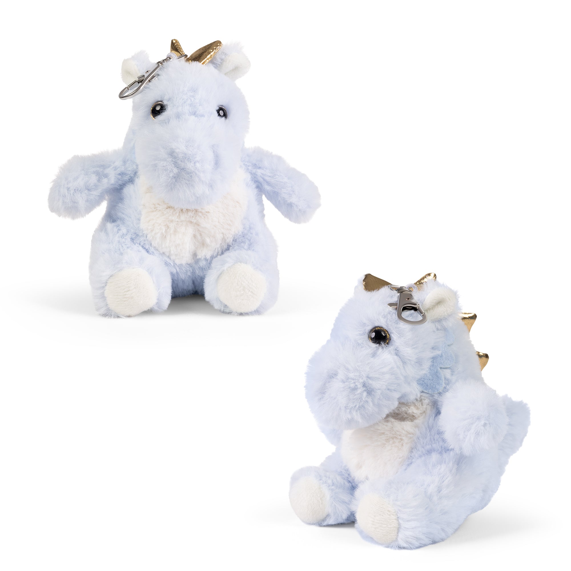 NEW ~ LITTLE Living Nature Clips Dragon Stuffed Animals Keyrings