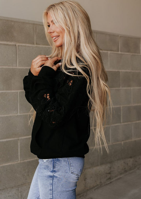 NEW ~ Ampersand Avenue ~  University Hoodie - Love Story in BLACK ~ Available in CURVY! (Copy)