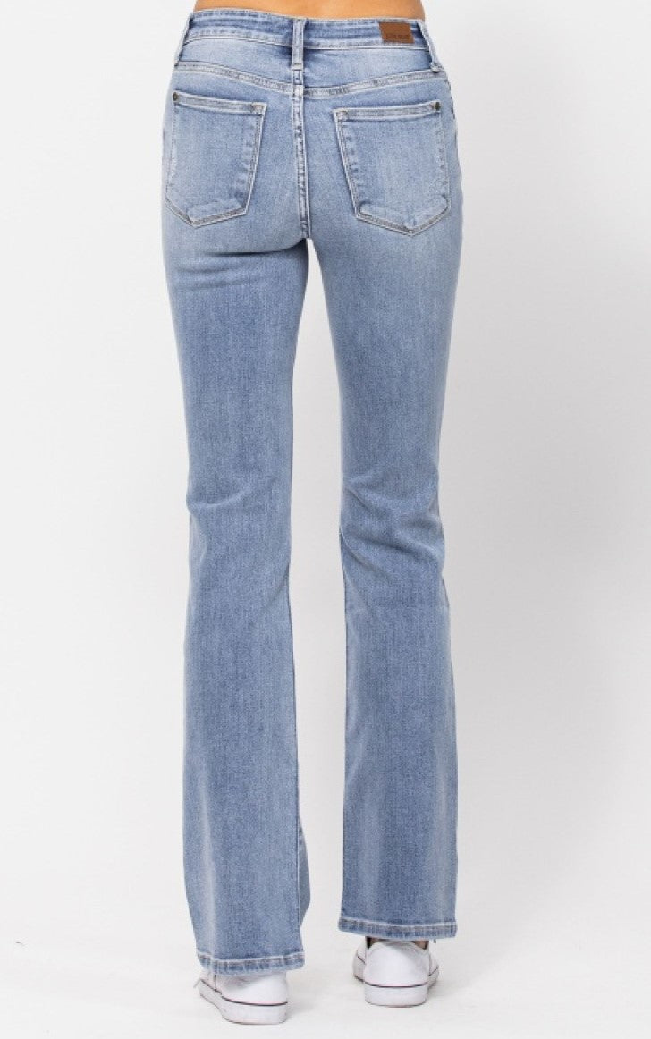 RESTOCK!  Judy Blue Mid-Rise Non Distressed Bootcut Jeans - Style 82337 ~ Available in Sizes 3-15!