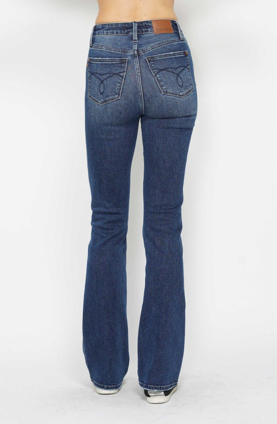 NEW - JUDY BLUE - Medium Rinse High Waist Tummy Control Back Pocket Embroidered Bootcut ~ Style 88786~ Available in Sizes 3-15!