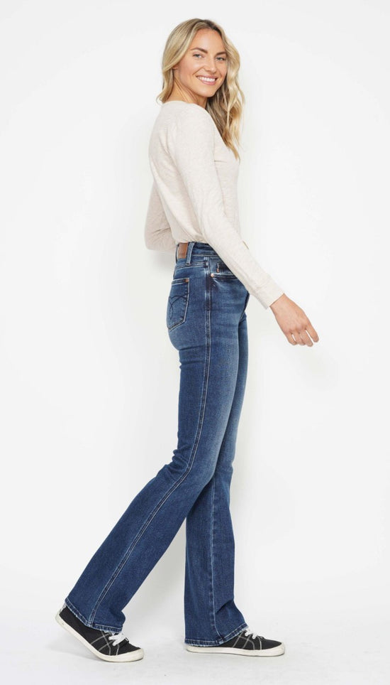 NEW - JUDY BLUE - Medium Rinse High Waist Tummy Control Back Pocket Embroidered Bootcut ~ Style 88786~ Available in Sizes 3-15!