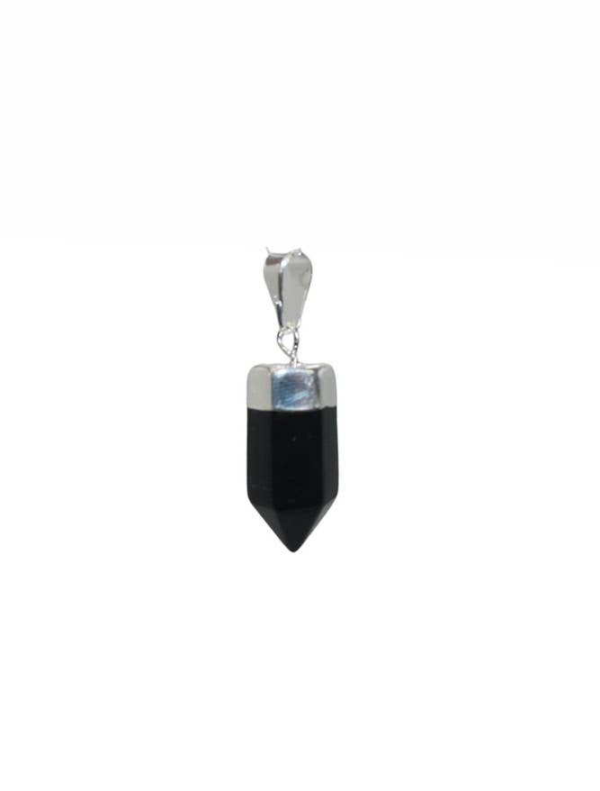 Small Black Onyx Point Pendant