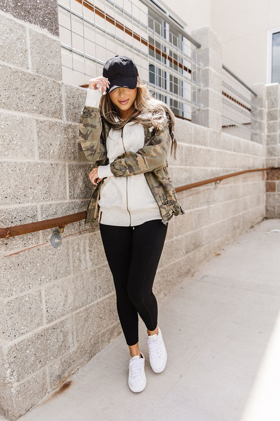 Ampersand Avenue ~ Camo Jacket ~ Available in CURVY!