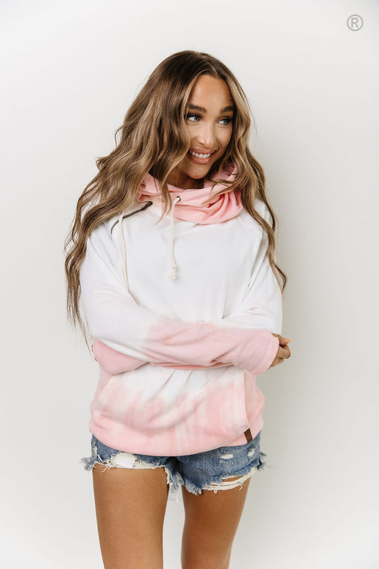 New ~ Ampersand Avenue Doublehood™ Sweatshirt ~ To Dye For Pink ~ Available in Curvy Too!