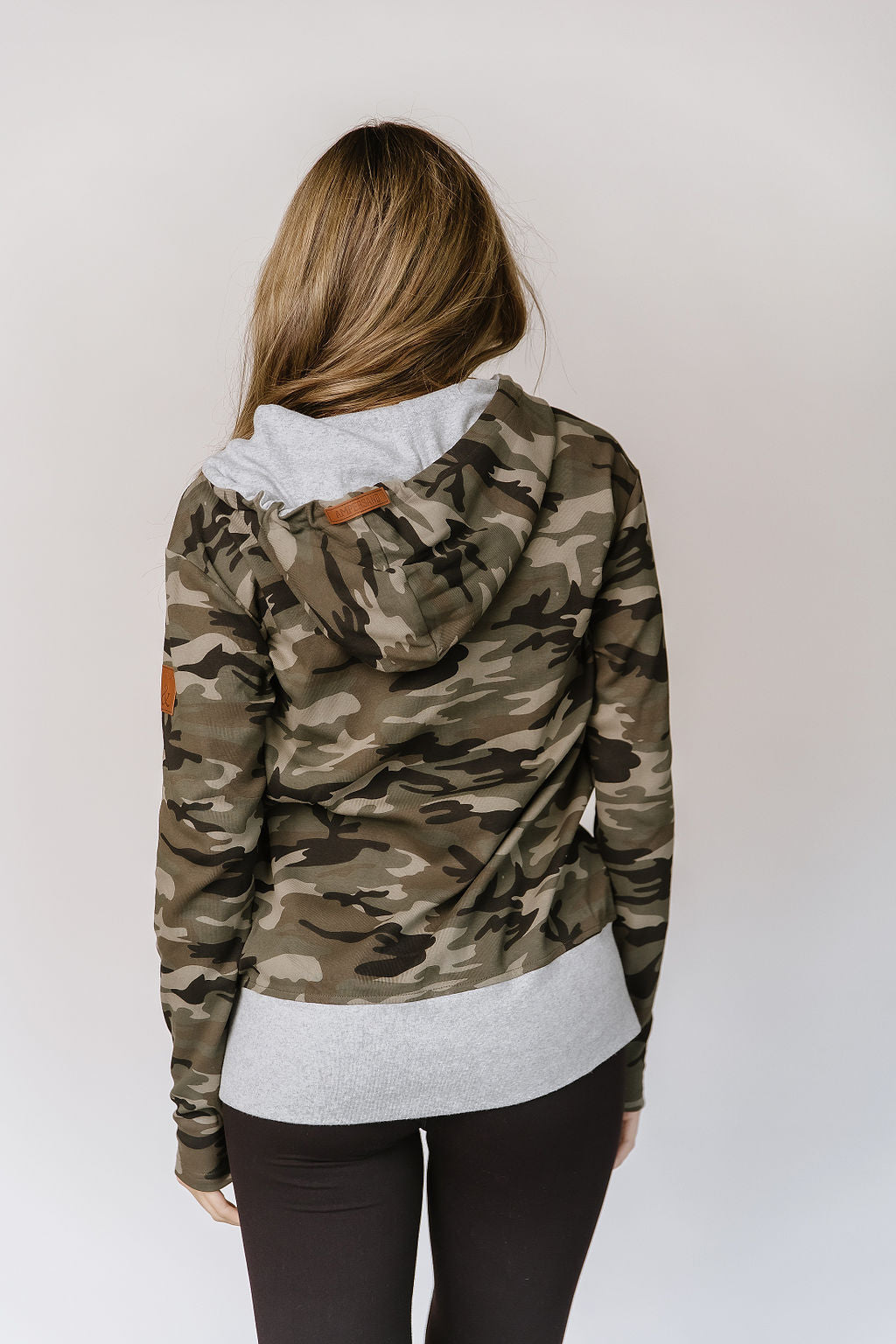 NEW!  Ampersand Fullzip Sweatshirt - In Plain Sight ~ Green Camo ~  Available in Curvy!