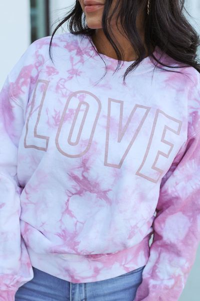 Load image into Gallery viewer, LOVE ~ Rose-Dyed Sweatshirts~ In Curvy Sizes Too!

