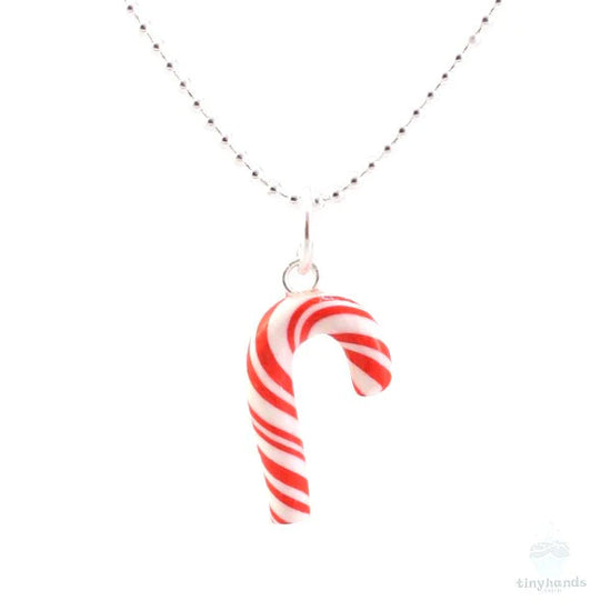 Load image into Gallery viewer, HOLIDAY ~ Scented Jewelry ~ Tiny Hands Scented Candy Cane Necklace!
