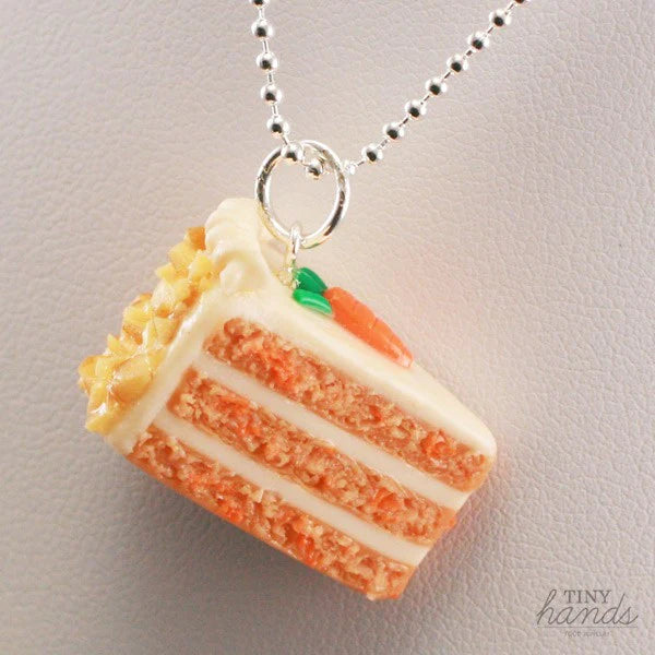 NEW ~ Scented Jewelry ~ Tiny Hands Scented Carrot Cake Necklace!
