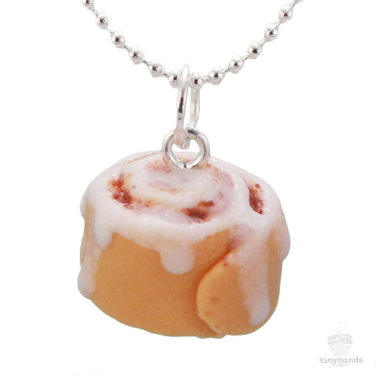 NEW ~ Scented Jewelry ~ Tiny Hands Scented Cinnamon Roll Necklace!