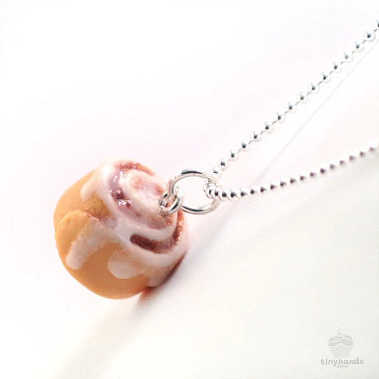 NEW ~ Scented Jewelry ~ Tiny Hands Scented Cinnamon Roll Necklace!