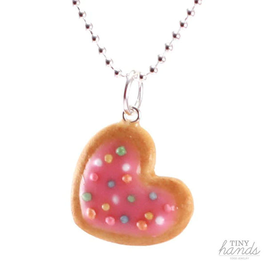 Scented Jewelry ~ Tiny Hands Scented Heart Cookie with Sprinkles Necklace!