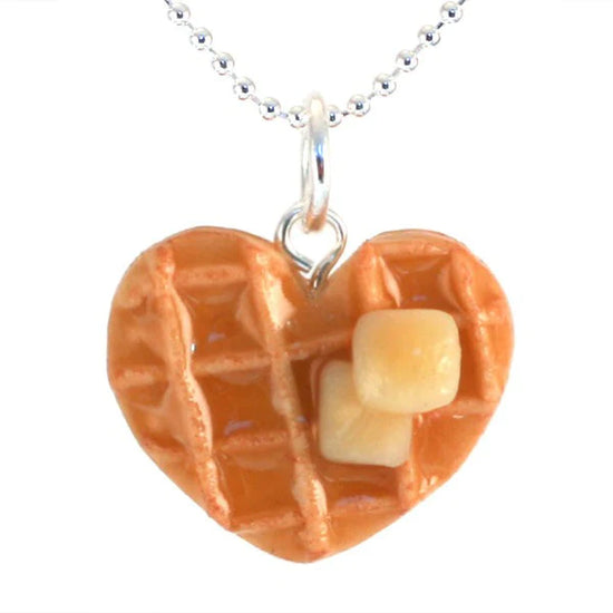 Scented Jewelry ~ Tiny Hands Scented Heart Waffle Necklace!