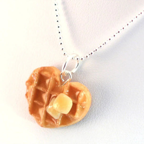 Scented Jewelry ~ Tiny Hands Scented Heart Waffle Necklace!