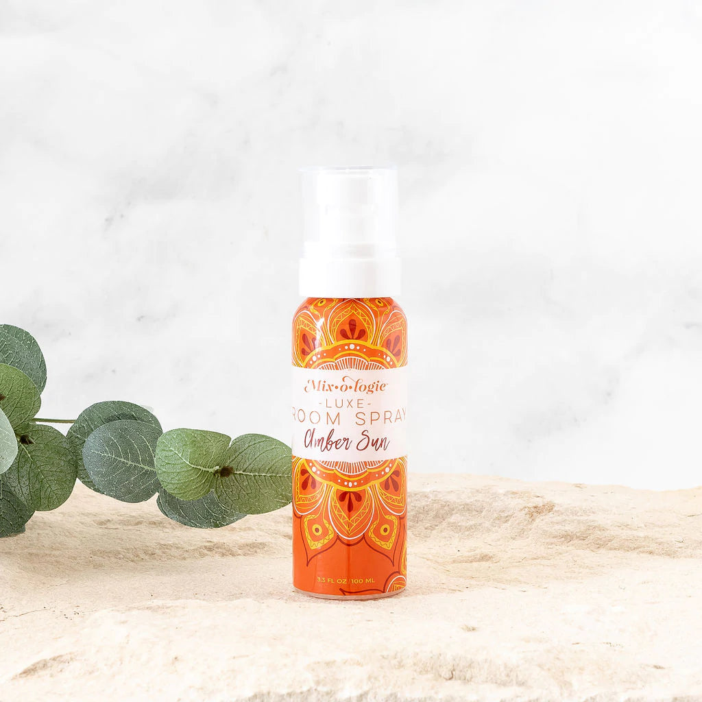 NEW!!  Mix-o-logie Luxe Room Spray:  Amber Sun