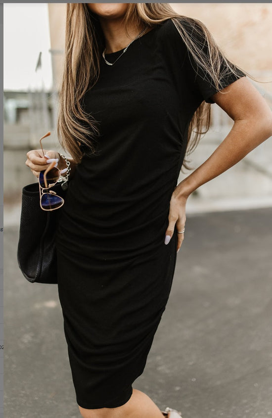 Ampersand Avenue ~  Better than Basics Dress - Raven Black ~ Available in CURVY!