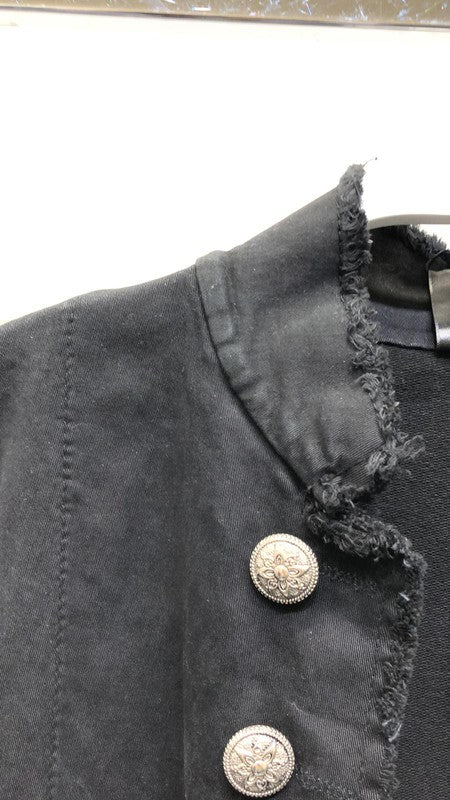 BESTSELLER!  Venti6 Sgt Pepper Military Style Long Jacket ~ Vintage Black (Nero)