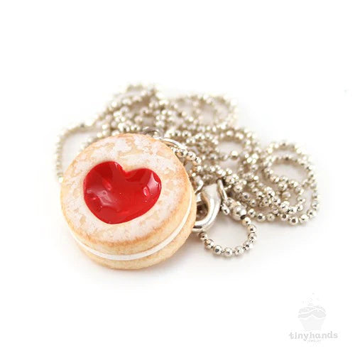 Scented Jewelry ~ Tiny Hands Scented Shortcake Heart Cookie Necklace!