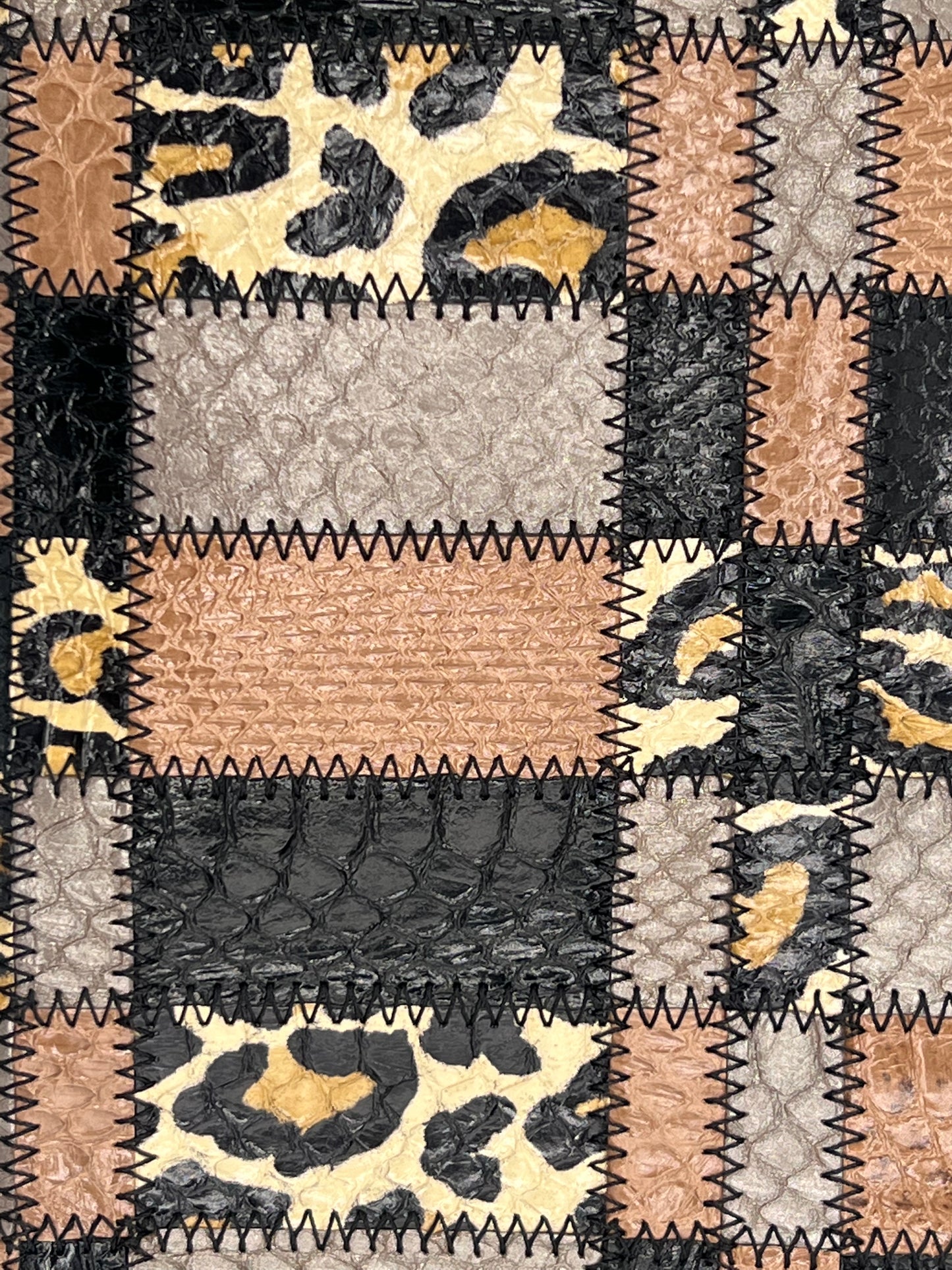 Excellent Condition ~ Tamara Mellon Possession Watersnake Multi - Leopard, Tan, Black Clutch