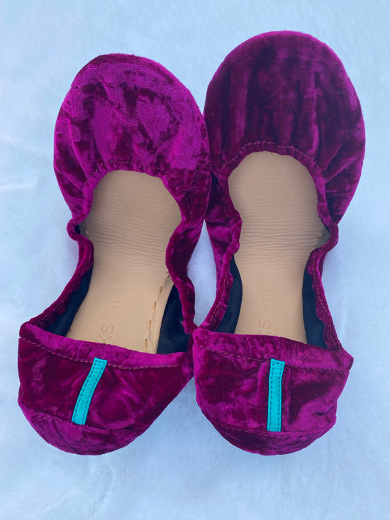 NEW ~ TIEKS ~ The Ballet Flat ~ LIMITED EDITION ~ Tyrian ~ Size 11