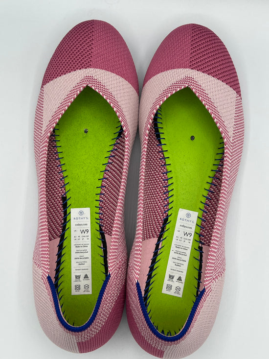 EUC ~ RETIRED ~ LIMITED EDITION ~ Rothy's Pink Captoe Flats - Size 9