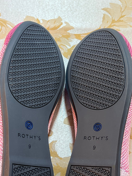 Like New ~ RETIRED ~ LIMITED EDITION ~ Rothy's Pink Captoe Flats - Size 9