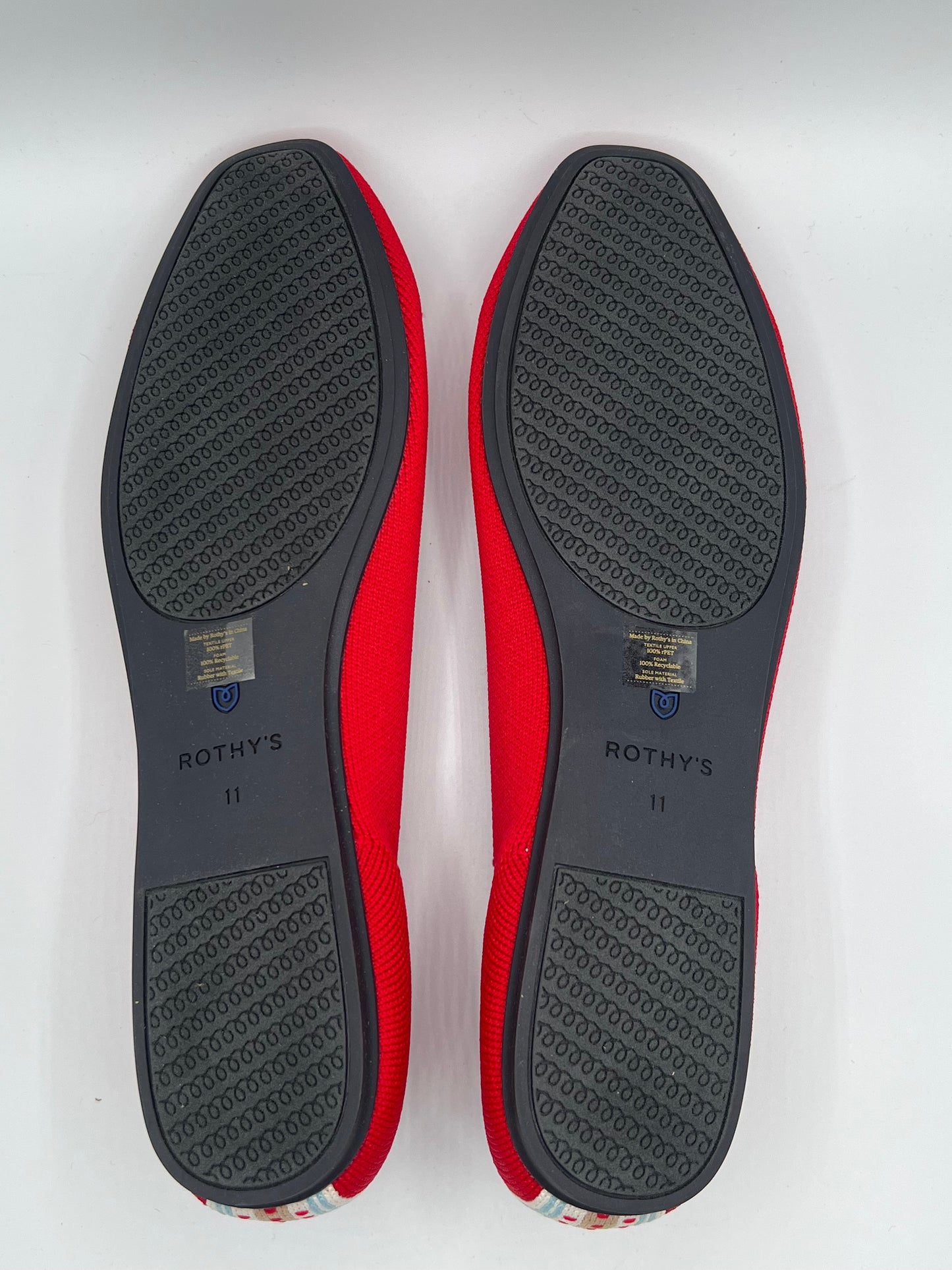 NEW IN BOX~ DISCONTINUED ~ Rothy's Cardinal Square Flats - Size 11.0