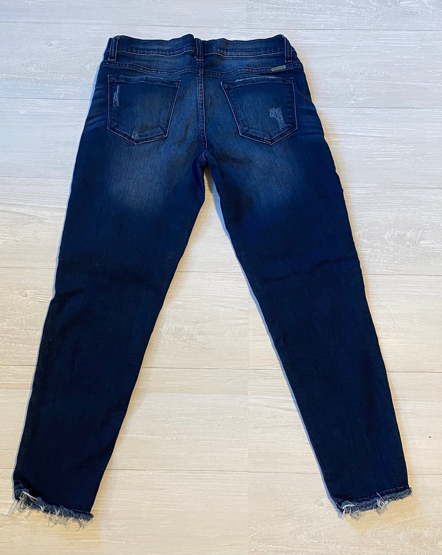 KanKan Moto Distressed Dark Rinse Jeans - 11/29