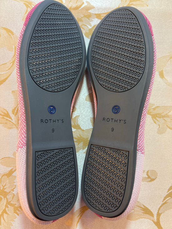 Like New ~ RETIRED ~ LIMITED EDITION ~ Rothy's Pink Captoe Flats - Size 9