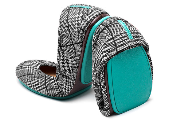 NEW ~ TIEKS ~ The Ballet Flat ~ LIMITED EDITION~ SEAFIELD CHECKS ~ Multiple Sizes!
